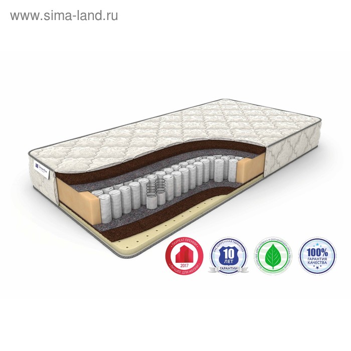 Матрас SleepDream Hard TFK, размер 140 х 195 см, высота 22 см, жаккард матрас sleepdream soft tfk размер 80 х 195 см высота 22 см жаккард