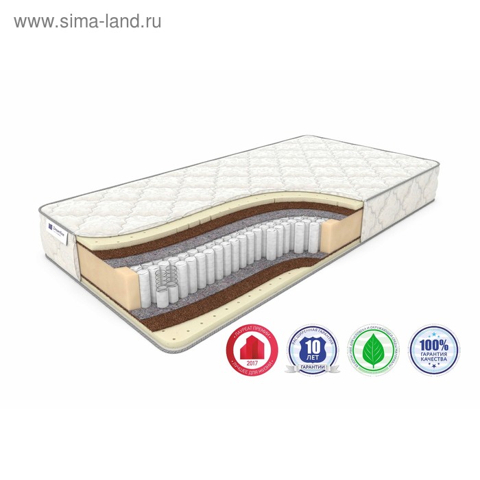 Матрас SleepDream Medium S-1000, размер 160 х 190 см, высота 23 см, трикотаж матрас single sleepdream medium s 1000 размер 160 х 190 см высота 19 см трикотаж