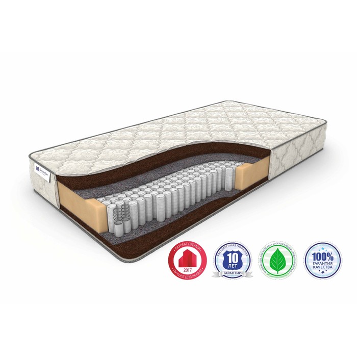 Матрас «Dream-3 S-1000», размер 150 х 200 см, высота 21 см, трикотаж