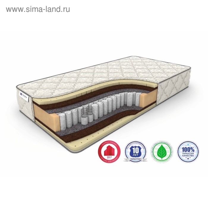 

Матрас Prime Medium DS, размер 160 х 200 см, высота 25 см, трикотаж
