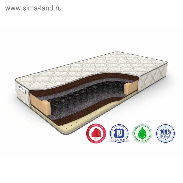 Матрас SleepDream Hard BS-120, размер 120 х 190 см, высота 21 см, жаккард матрас sleepdream soft bs 120 размер 120 х 190 см высота 21 см жаккард