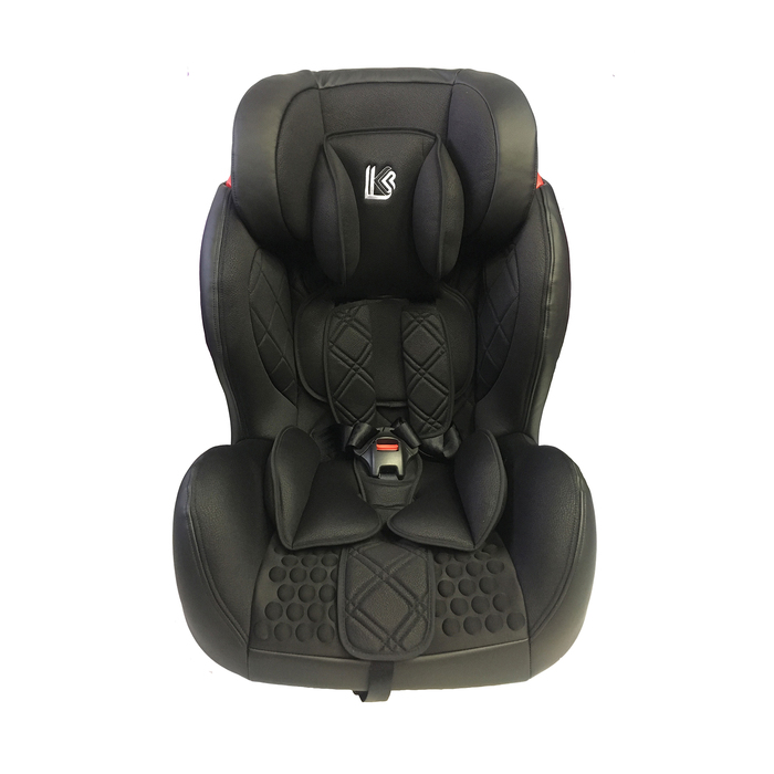 Автокресло BQ- 06  IsoFix, группа 1-2-3, (9-36 кг), цвет чёрный + кожа