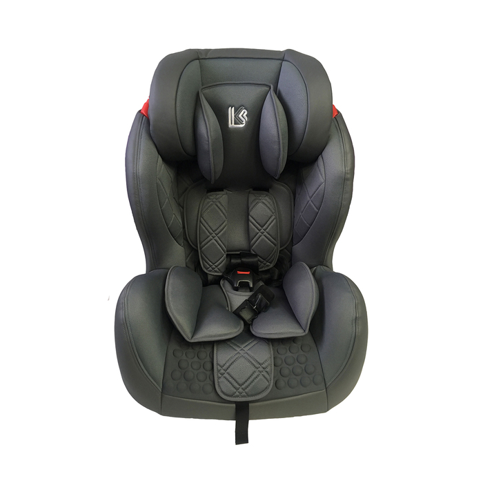 Автокресло BQ- 06  IsoFix, группа 1-2-3, (9-36 кг), цвет серый + кожа