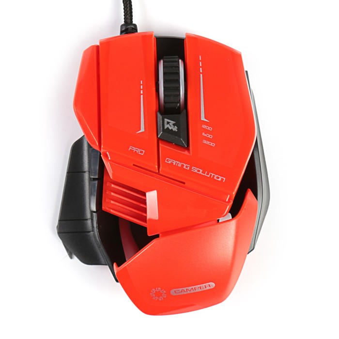 Мышь оптическая 5bites CAMPER GM20RD 6К / 1200-1600-3200DPI / 2400FPS / 10G / 125HZ / GAMING