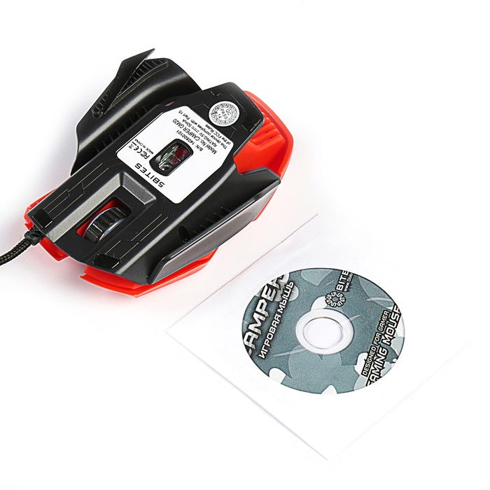 Мышь оптическая 5bites CAMPER GM20RD 6К / 1200-1600-3200DPI / 2400FPS / 10G / 125HZ / GAMING