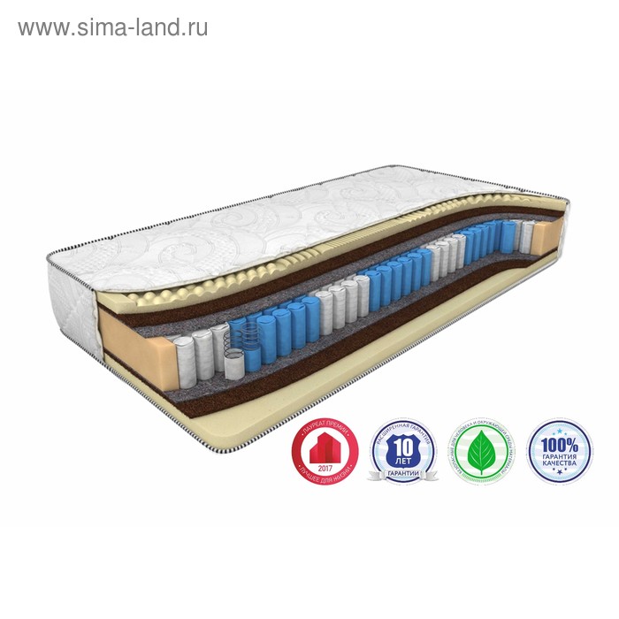 Матрас Mix Smart Zone, размер 150 х 190 см, высота 22 см, трикотаж матрас mix foam smart zone размер 150 х 190 см высота 22 см трикотаж