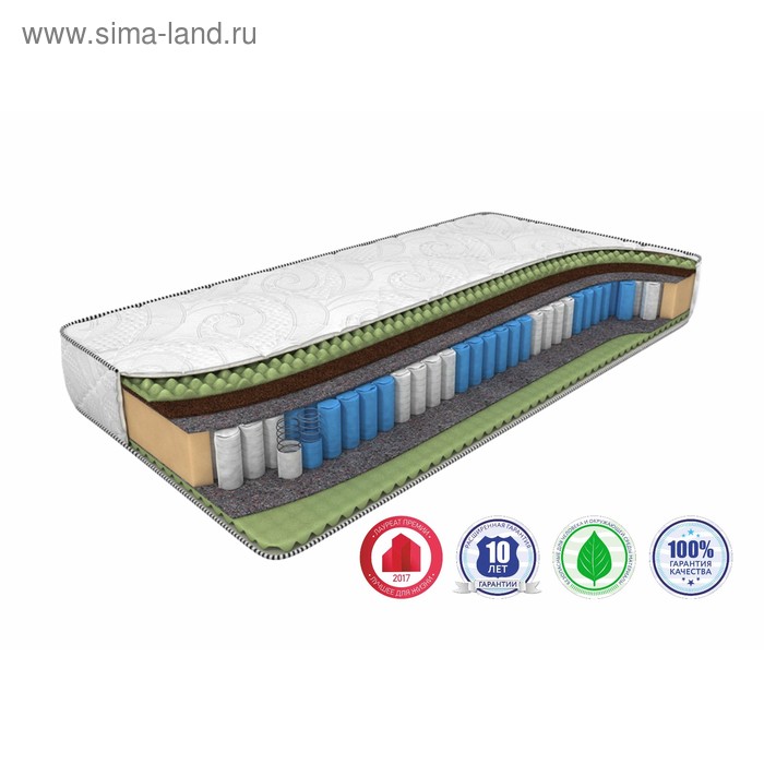 фото Матрас mix foam smart zone, размер 140 х 200 см, высота 22 см, трикотаж dreamline