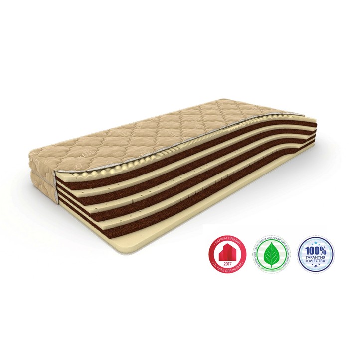 Матрас «Mix Massage», размер 80 х 200 см, высота 21 см, велюр