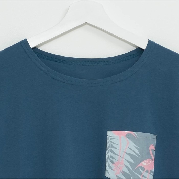 Футболка женская KAFTAN "Фламинго", р-р 44-46, индиго