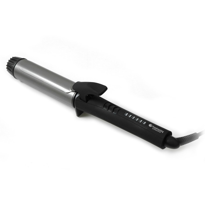 Плойка Hairway Titanium-Tourmaline Nano Silver, 60 Вт, d=38мм, 6 режимов, 120-200°C, шнур 3м 3573