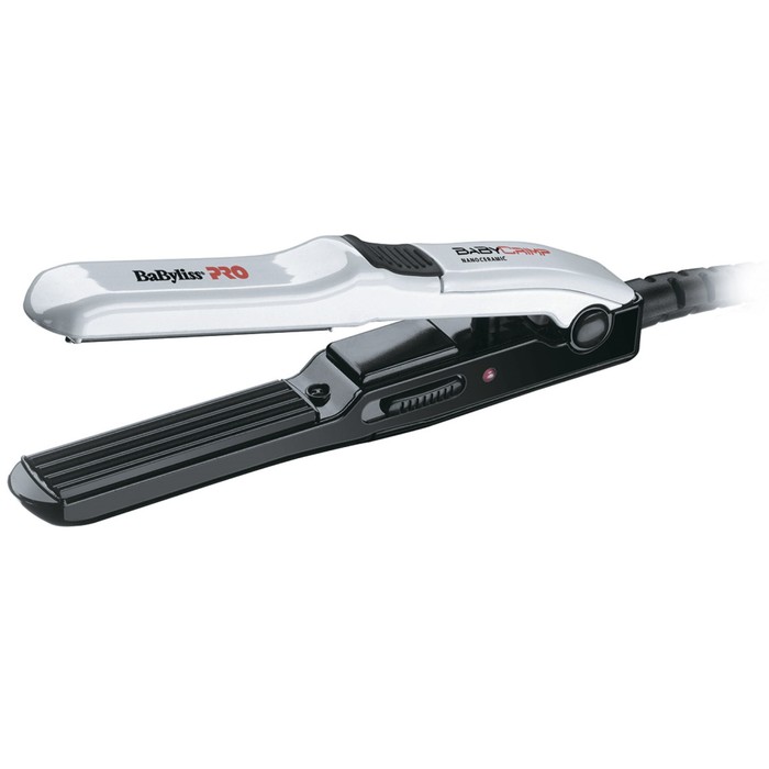 Щипцы-гофре Babyliss PRO BAB2151E, 20 Вт, керамическое покрытие, 15х60 мм, до 200°C, белые