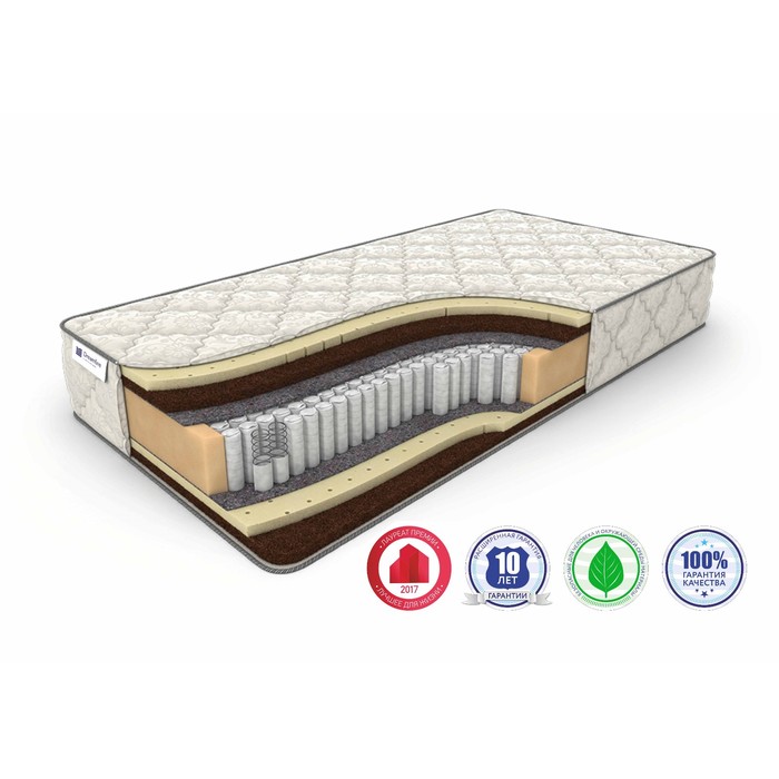 Матрас «Prime Mix S-1000», размер 120 х 200 см, высота 27 см, трикотаж
