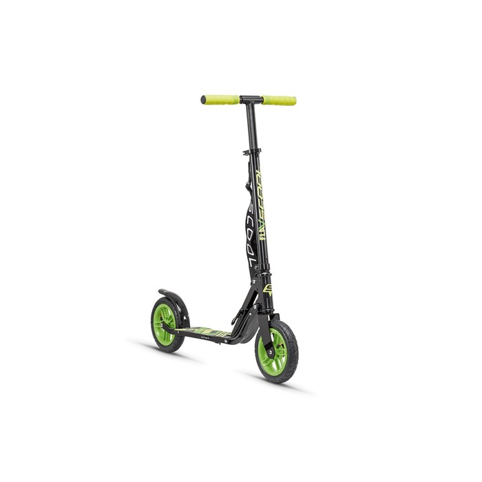 Самокат "SCOOL" flax 8.4, цвет черно-зеленый