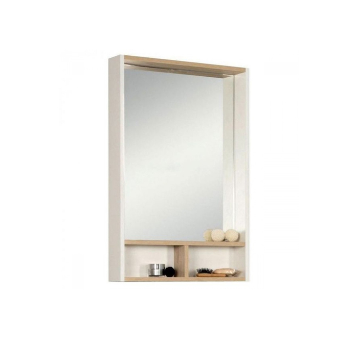 Зеркало-шкаф "Йорк 55" 1A173202YOAD0, цвет белый/дуб сонома