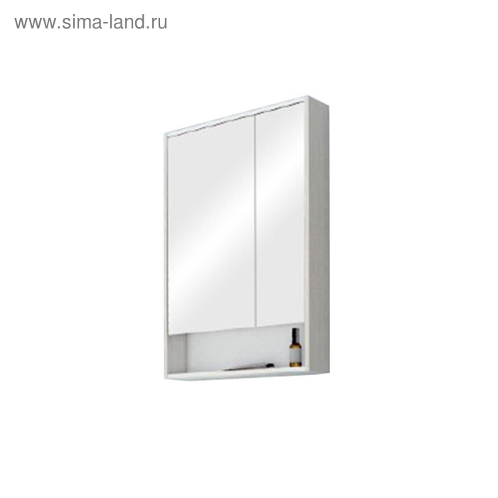 Зеркало-шкаф «Рико 65», цвет белый ясень фабрик мебель для ванной aquaton рико 80 белая ясень фабрик