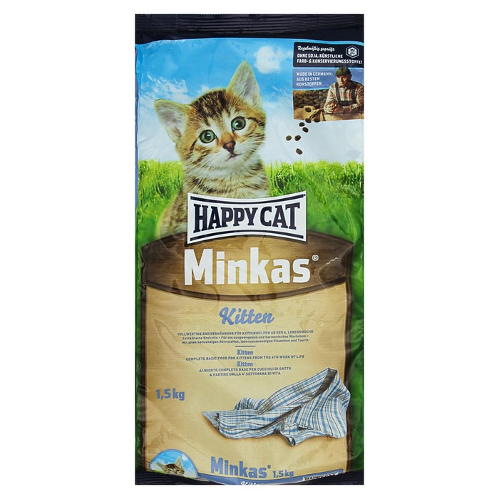 Сухой корм Happy Cat Minkas для котят, 1.5 кг