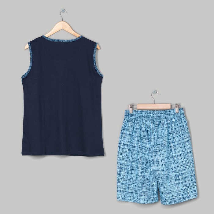 Комплект женский Путешествие-3 цвет синий, р-р 48