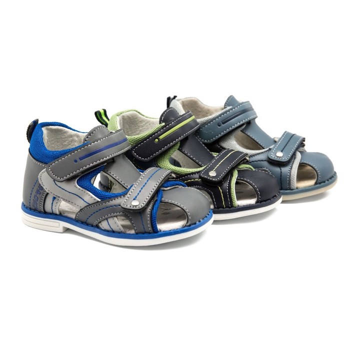 Сандалии для мальчика, 12 пар в коробе 8014