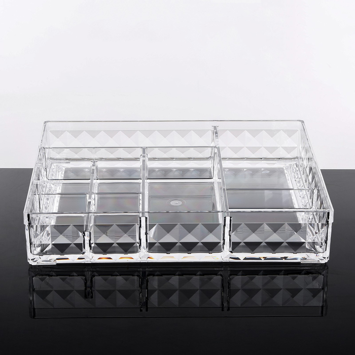 Акриловый органайзер для косметики Diamond, 8 секций