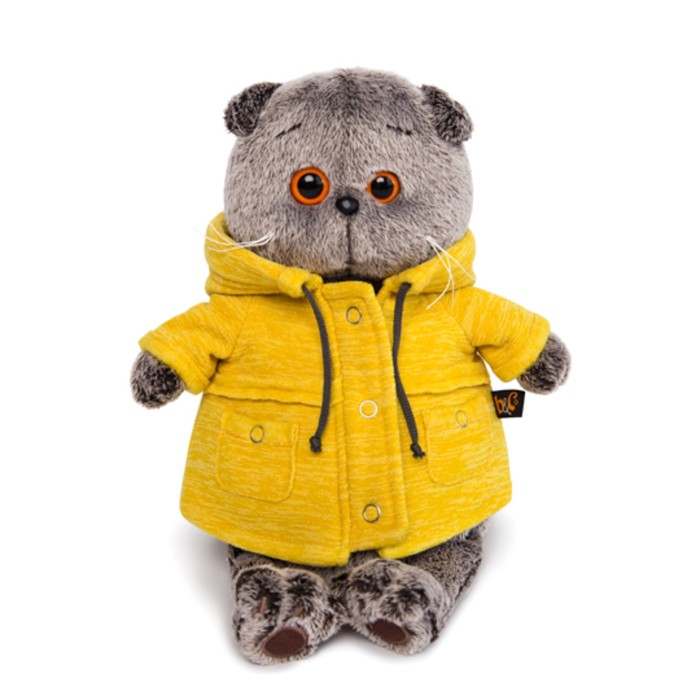 Мягкая игрушка "Басик" в жёлтой куртке B&amp;Co, 30 см