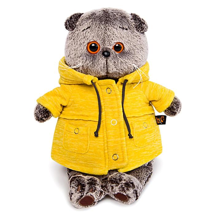 Мягкая игрушка "Басик" в жёлтой куртке B&amp;Co, 22 см
