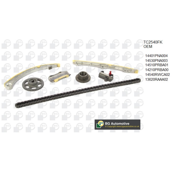 Цепь ГРМ, комплект BGA TC2540FK