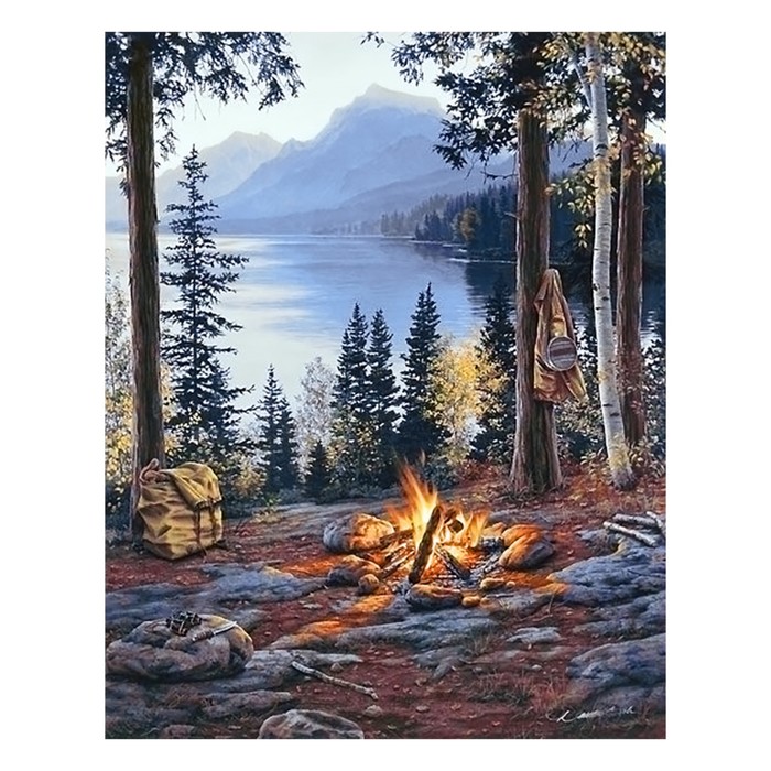 Алмазная вышивка «Привал»