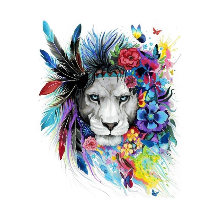 Алмазная вышивка «Цветные видения»