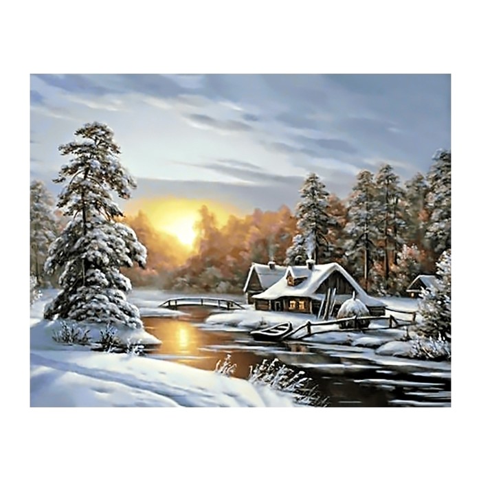 Алмазная вышивка «Морозное утро»