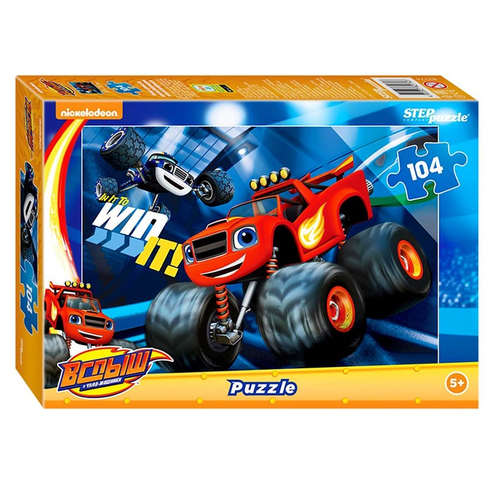 Пазл "Вспыш и чудо-машинки", 104 элемента