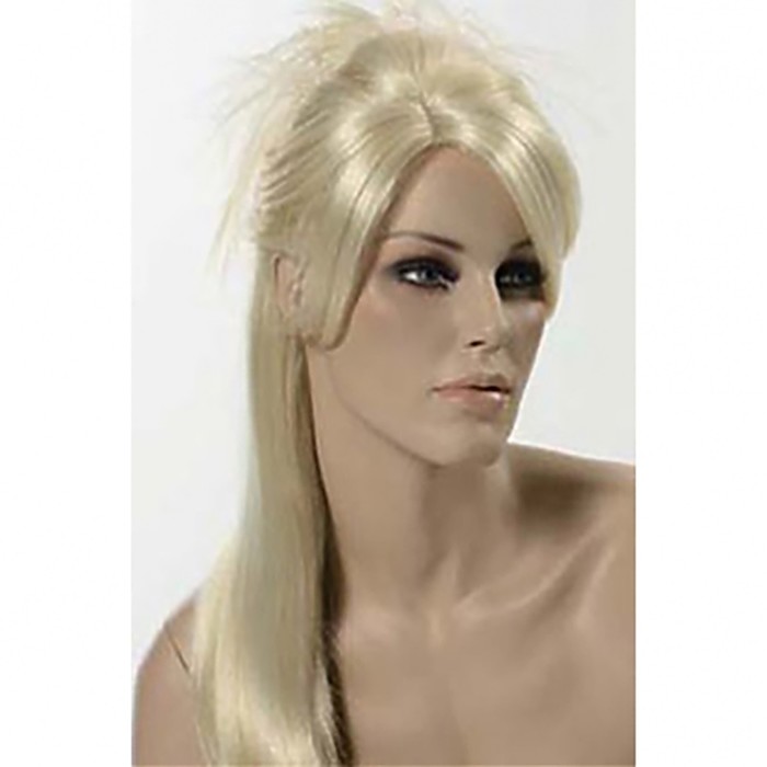 Манекен женский h179, с макияжем, с париком, подставка 40*40, 91/64/91, телесный