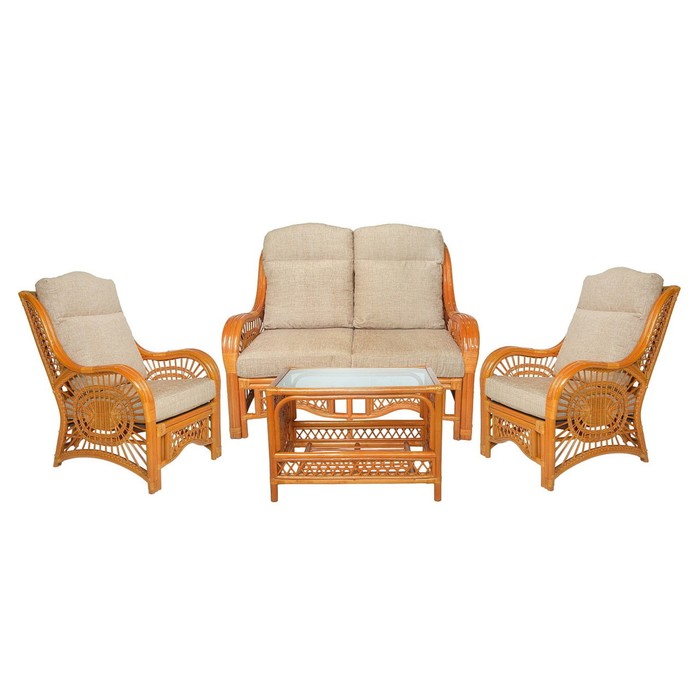 Комплект "Малага" - диван + 2 кресла + стол - DH