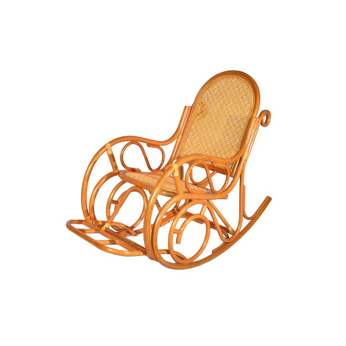 Кресло-качалка плетеная из ротанга DH