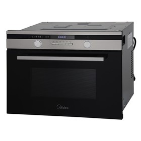 

Духовой шкаф Midea AF944EZ8-SS, электрический, с СВЧ, 44 л, класс А, чёрный/серебристый