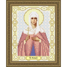 

Схема для вышивки бисером «Святая Клавдия»
