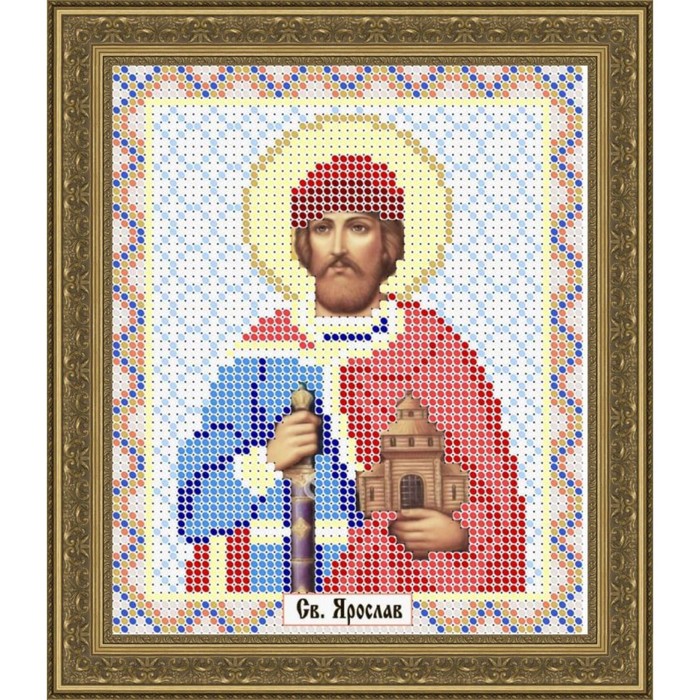 Схема для вышивки бисером "Святой Ярослав"