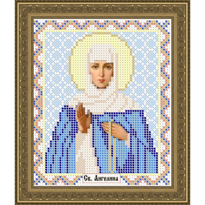 Схема для вышивки бисером "Святая Ангелина"