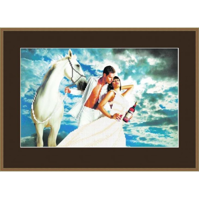 Схема для вышивки бисером "Пара"