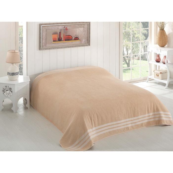 Простыня махровая Petek, размер 160х220 см, бежевый, 310 г/м2