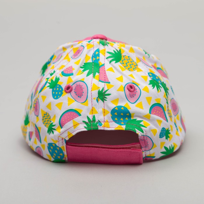 Бейсболка детская, размер 48 см, цвет розовый BC-473