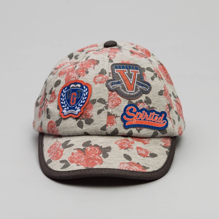 Бейсболка детская, размер 50 см, цвет серый BC-477