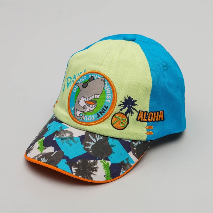 Бейсболка детская, размер 48 см, цвет бирюзовый BC-505