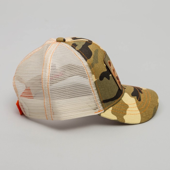 Бейсболка детская, размер 50 см, цвет коричневый BC-514