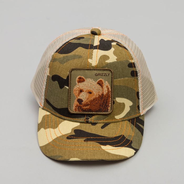 Бейсболка детская, размер 54 см, цвет коричневый BC-514