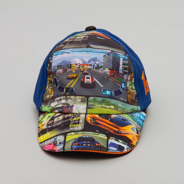 Бейсболка детская, размер 50 см, цвет синий BC-521