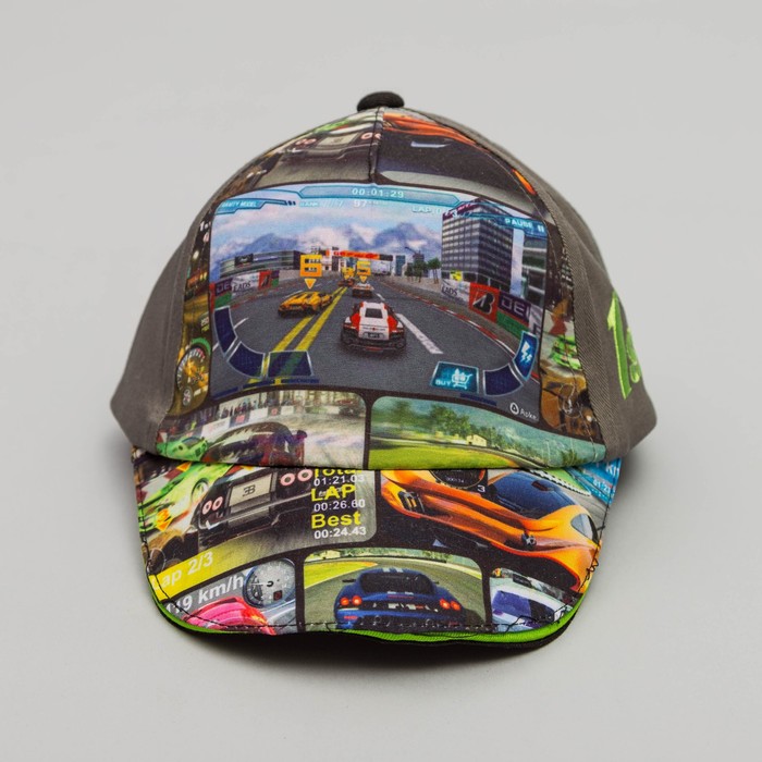 Бейсболка детская, размер 54 см, цвет серый BC-521