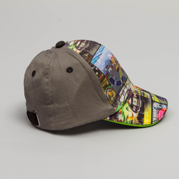 Бейсболка детская, размер 54 см, цвет серый BC-521