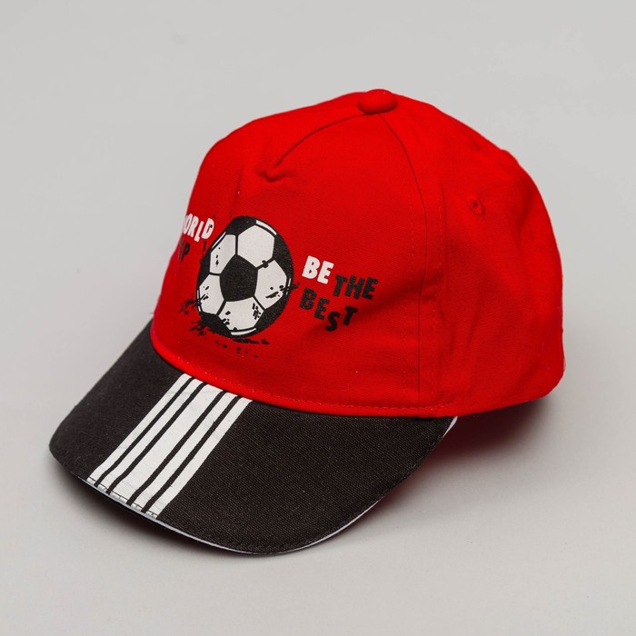 Бейсболка детская, размер 52 см, цвет красный BC-537