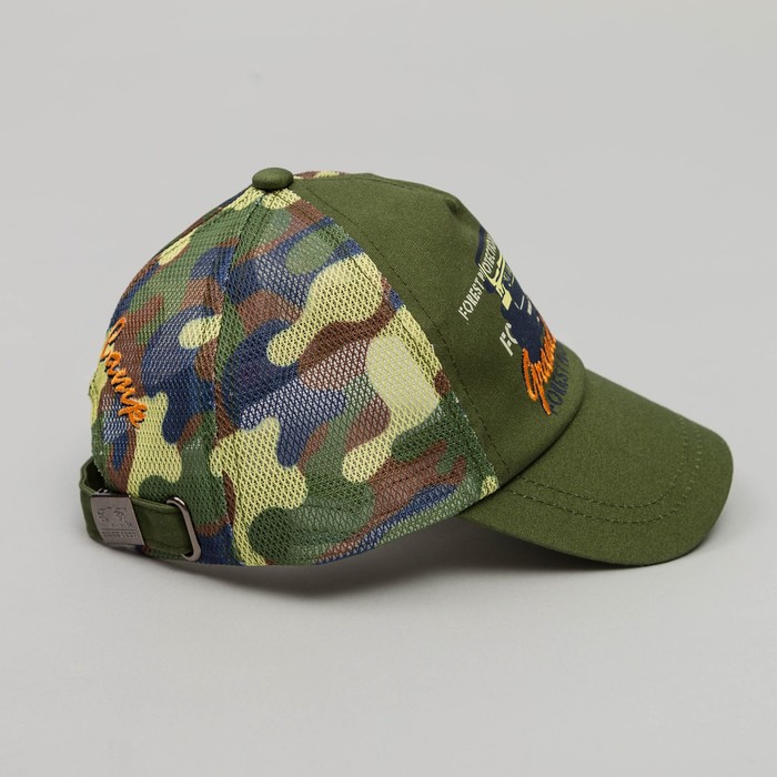 Бейсболка детская, размер 54 см, цвет хаки BC-560