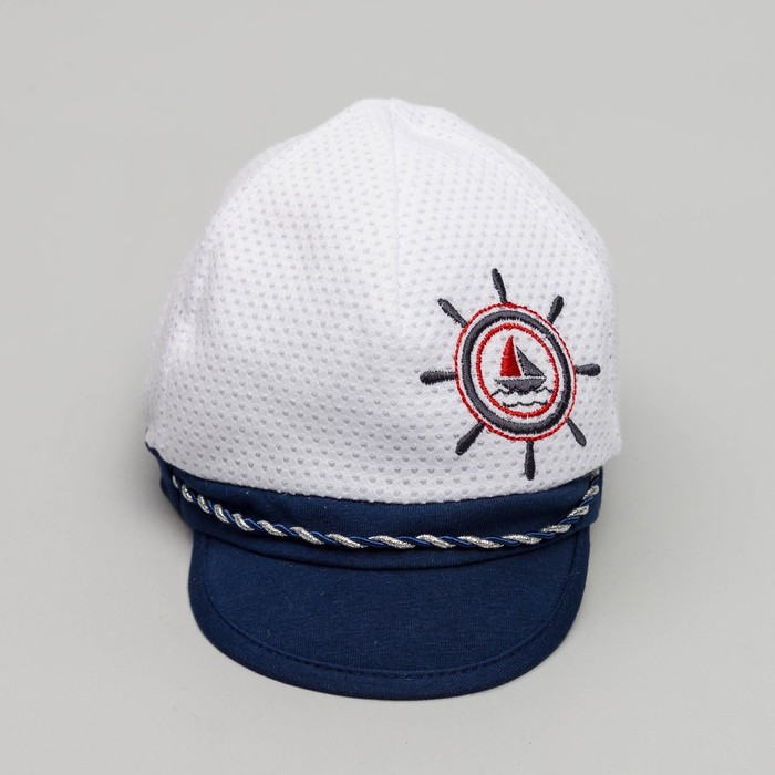 Кепка детская, размер 46 см, цвет белый KY-186-01